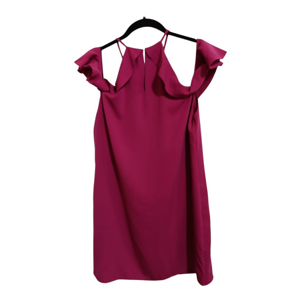 Cooper & Ella Raspberry Saga Off Shoulder Ruffle Dress - Picture 6 of 9